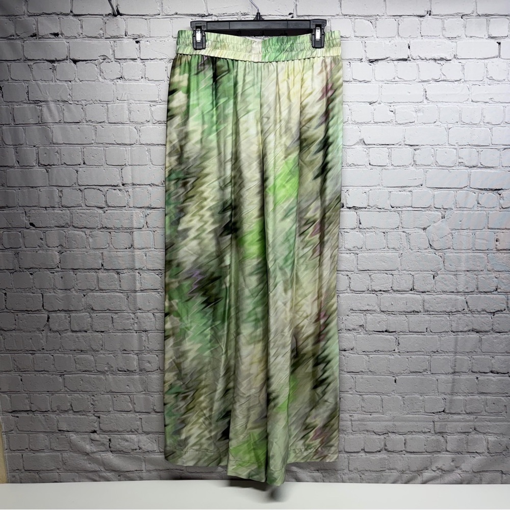 RAFFAELLO ROSSI Multicolor Patterned Wide-Leg Pants size 6 - Picture 5 of 11